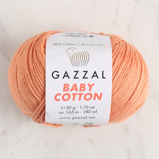 Gazzal Baby Cotton Turuncu Bebek Yünü - 3465