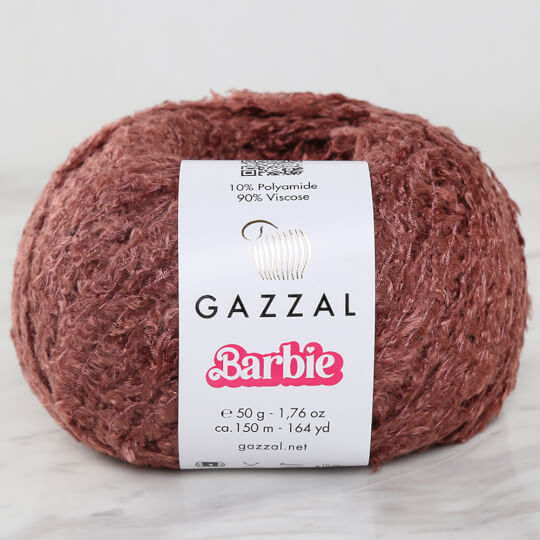 Gazzal Worm Hand Paints Yarn, Brown - 3851