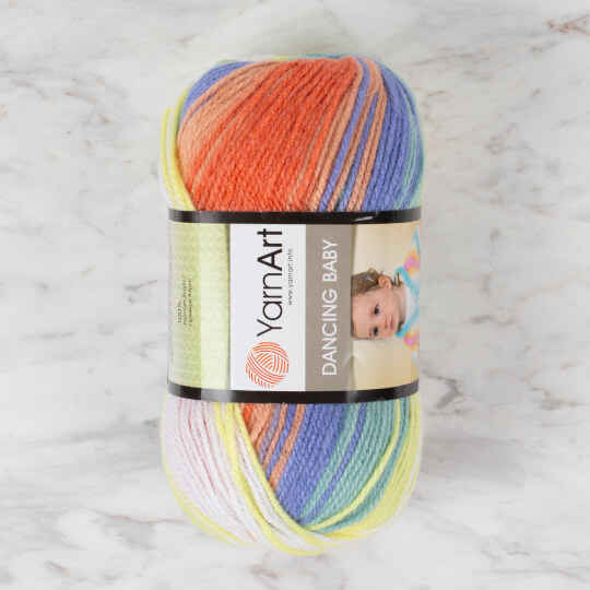 YarnArt Dancing Baby Knitting Yarn, Variegated 823 Hobiumyarns