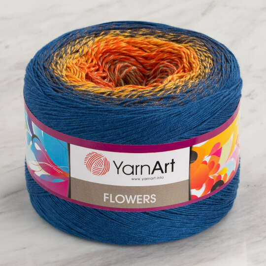 Flowers Vivid by Yarnart Yarn 250gm soft Cotton  gradient wool knitting crochet