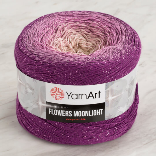 Yarnart Flowers Moonlight Simli Ebruli 260Gr El Örgü İpi 3290 Hobium