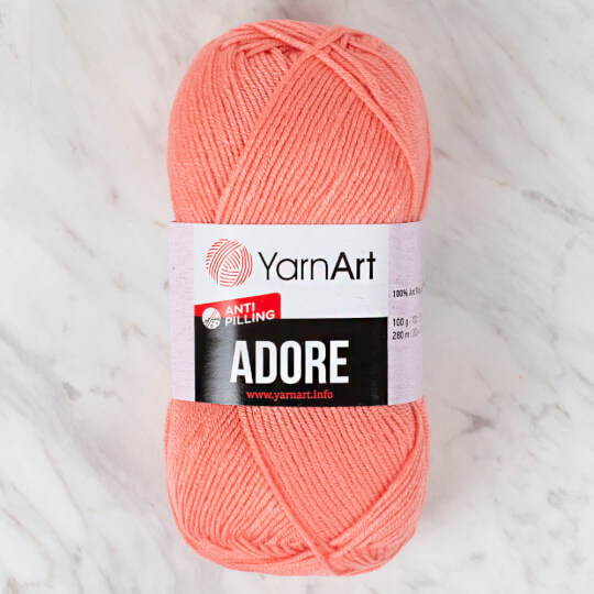 YarnArt Adore Anti-Pilling Yarn, White - 357