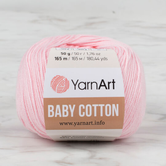 YarnArt Baby Cotton Pembe El Örgü İpi - 410