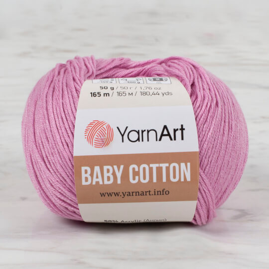YarnArt Baby Cotton Pembe El Örgü İpi - 415