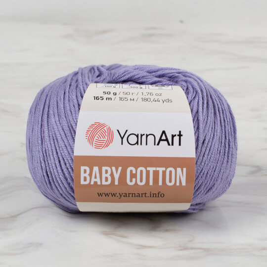YarnArt Baby Cotton Lila El Örgü İpi - 418