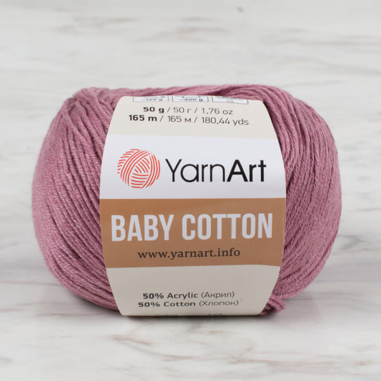 YarnArt Baby Cotton Gül Kurusu El Örgü İpi - 419