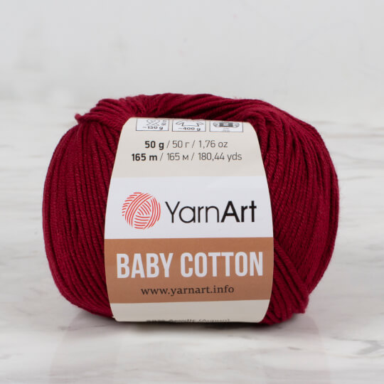 YarnArt Baby Cotton Bordo El Örgü İpi - 428