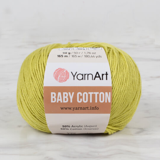 YarnArt Baby Cotton Yeşil El Örgü İpi - 436