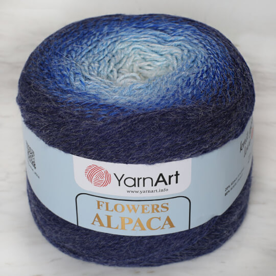 Yarnart Flowers Alpaca 250 Gr Knitting Yarn, Variegated 409 Hobiumyarns
