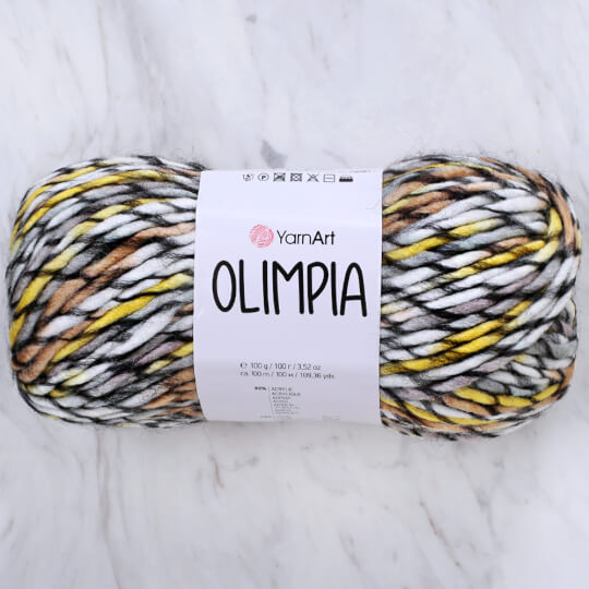 Wool Winter Yarn, Yarnart Olimpia Yarn, 20% Wool Yarn, Multicolor Knitting  Yarn, Super Bulky Yarn, Soft Thick Yarn, Cardigan Yarn, 100g,100m 