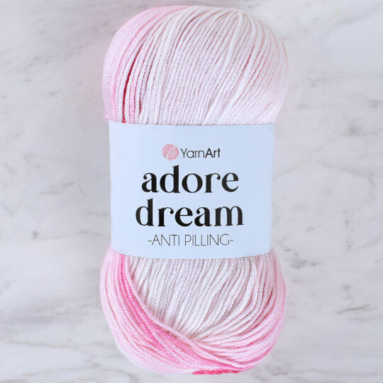 Yarn Art Adore anti-pilling yarn, Pink, lot of 2, (306 yds each)