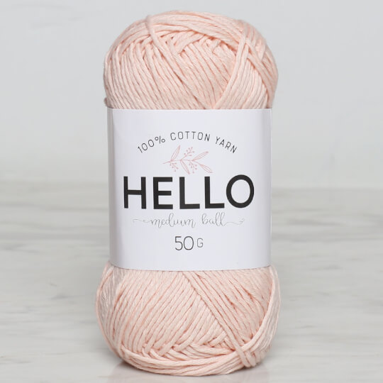 Hello Knitting Yarn, Light Powder - 161 - Hobiumyarns