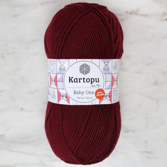 Kartopu Baby One Bordo Bebek Yünü - K110