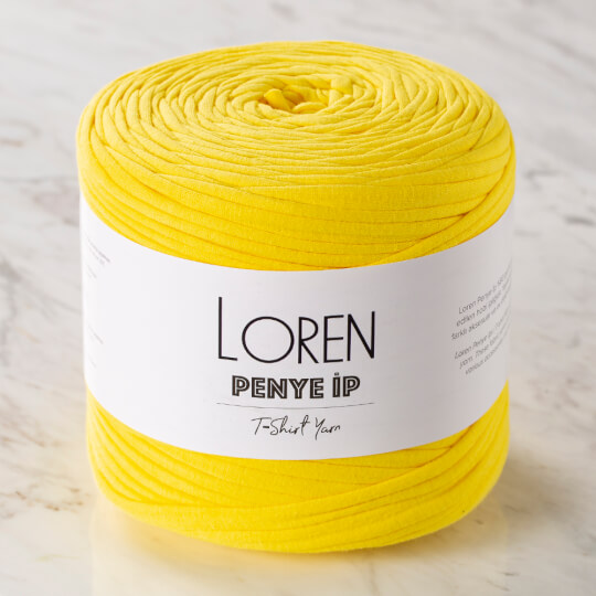 Loren Penye Kumaş El Örgü İpi Sarı - 7