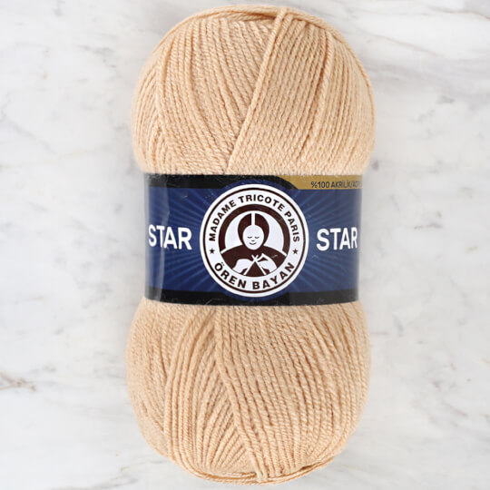 Örenbayan Star Bej El Örgü İpi - 114