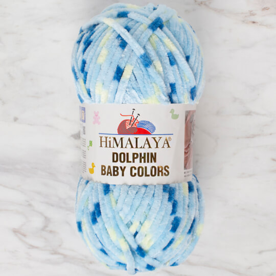 Himalaya Dolphin Baby Colors Chenille Yarn, Variegated - 80403 - Hobiumyarns