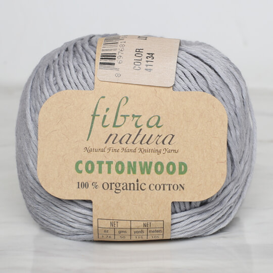 Fibra Natura Cottonwood Knitting Yarn, Grey- 41134 - Hobiumyarns