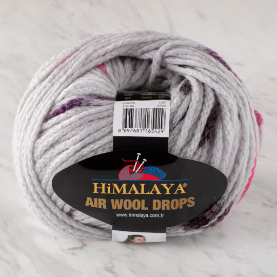 Himalaya Air Wool Drops Speckled Yarn, Dusty Rose - 20404 - Hobiumyarns