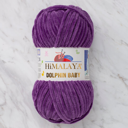 Himalaya Dolphin Baby Chenille Yarn, Purple - 80340 - Hobiumyarns