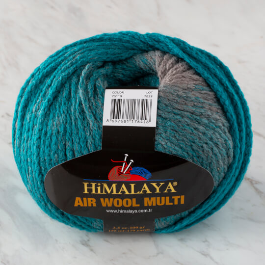Himalaya Air Wool Multi Yarn, Variegated - 76119 - Hobiumyarns