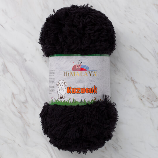 Himalaya Kuzucuk Fur Yarn Black Hobiumyarns