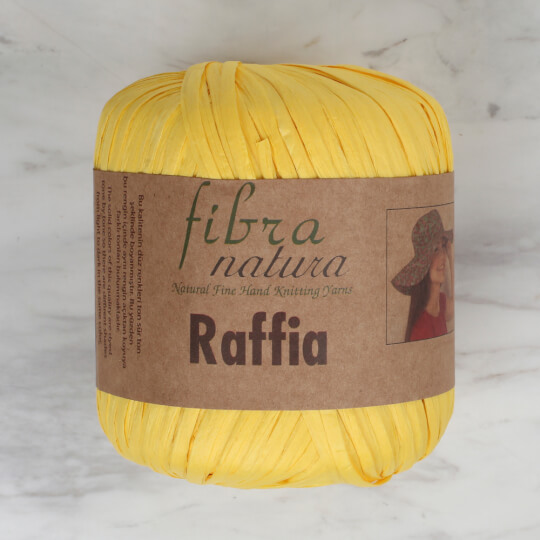 M4003 SISTERS NATURA Light Mustard Viscose Raffia 50g/100gr Sewing & Fiber Yarn Craft Supplies