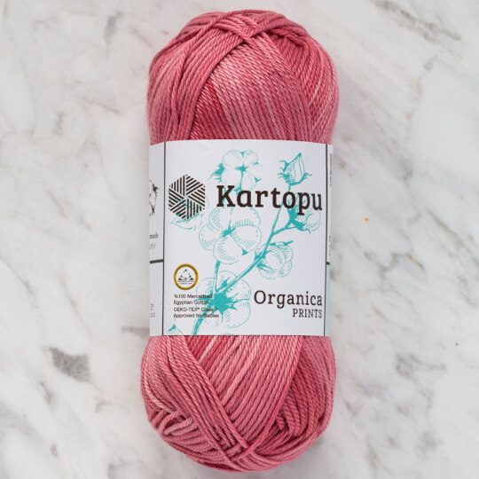 Kartopu Organica Prints 50gr Gül Kurusu El Örgü İpi - H2201