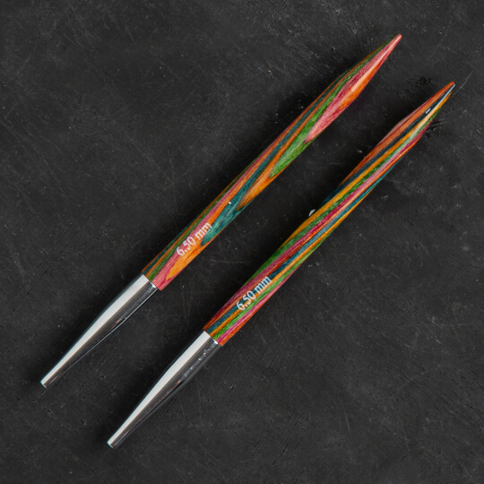 KnitPro Symfonie 6,5 mm Değiştirilebilir Ahşap Misinalı Şiş Ucu - 20408