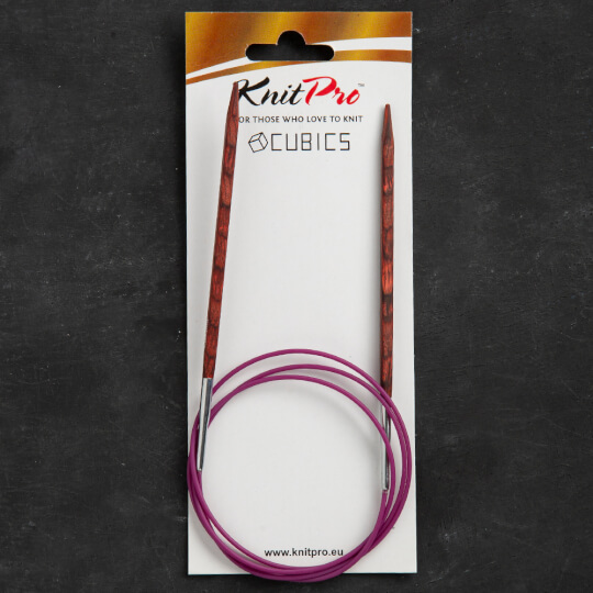 Knitpro Symfonie Cubics 5mm 100cm Kübik Misinalı Şiş - 25345