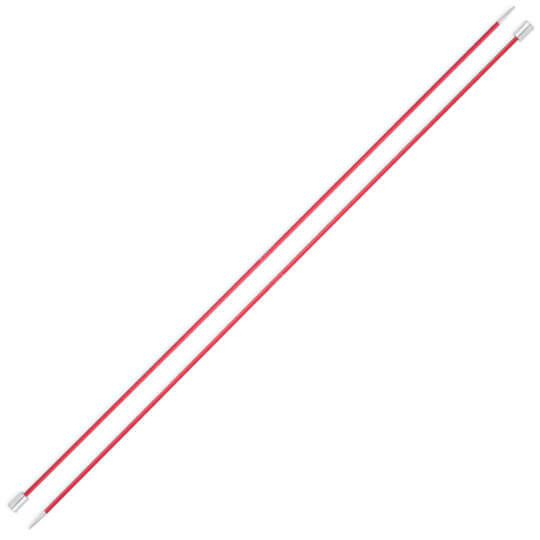 Knitpro Zing 2,5 mm 35 cm Kırmızı Metal Örgü Şişi - 47293 