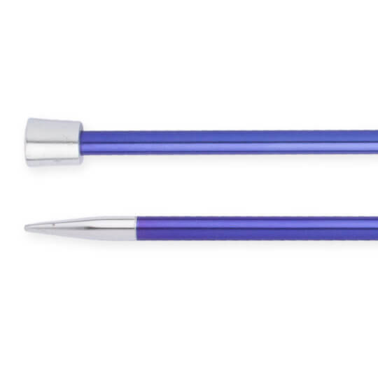 Knitpro Zing 4,5 mm 35 cm Mavi Metal Örgü Şişi - 47300 