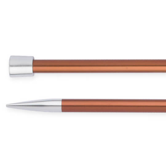 Knitpro Zing 5,5 mm 35 cm Kahverengi Metal Örgü Şişi - 47302