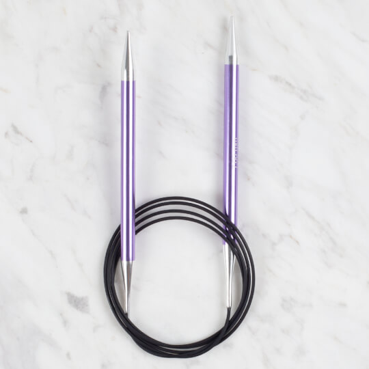 Knit Pro - Fixed Cable Knitting Needles - Zing - 7mm