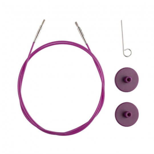 KnitPro Mor 40 cm Tekli Ara Bağlantı Misinası - 10500
