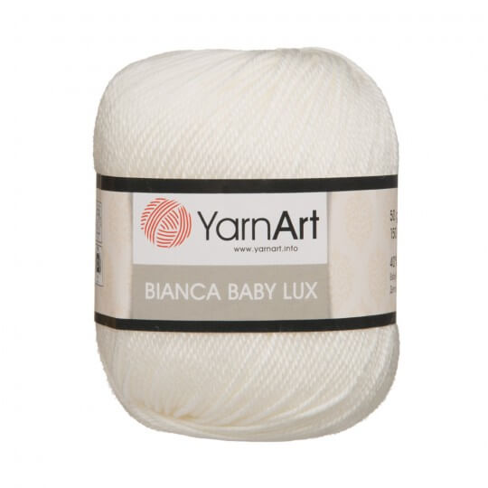 YarnArt Bianca Baby Lux 50gr Ekru Bebek Yünü  - 350