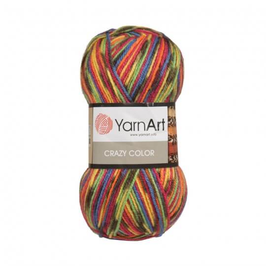 YarnArt Crazy Color Knitting Yarn, Variegated Colors 148 Hobiumyarns