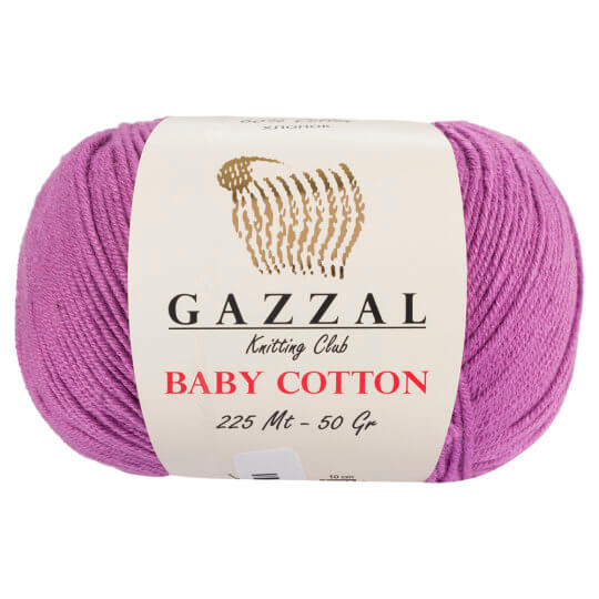 Gazzal Baby Cotton Lila Bebek Yünü 3414 Hobium