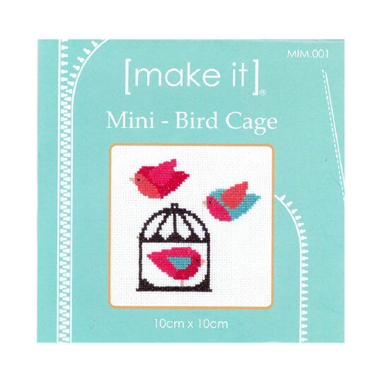 Duftin Make it 10x10 Kuş Kafesi Desenli Mini Etamin Kiti - MIM001