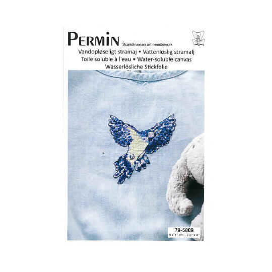 Permin 7x9 cm Kuş Desenli Suda Eriyebilen Etamin Kiti - 795809