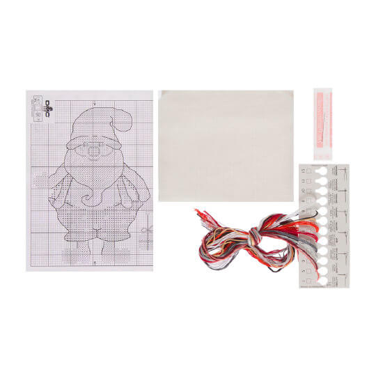 Permin 16x28 cm NoelBaba Desenli Şişe Kesesi Etamin Kiti - 795257