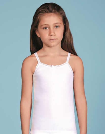 Berrak 2515 Girls' Ribana Tank Undershirt - White - 1 (1-2 Years Old ...