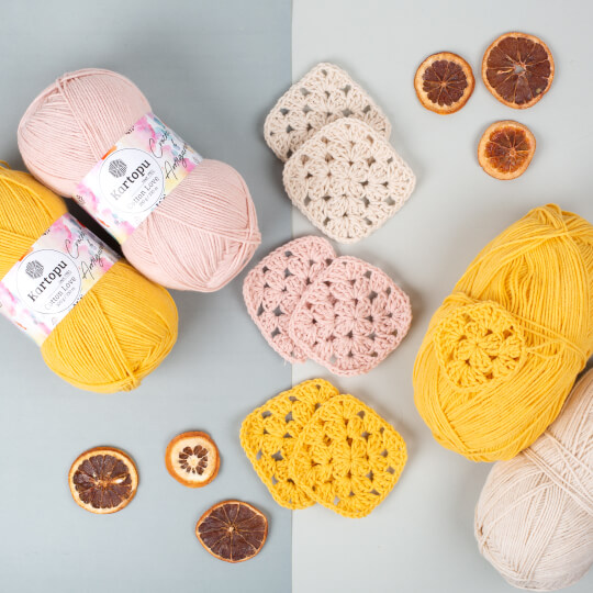 Kartopu Cotton Love Mavi El Örgü İpi -K512