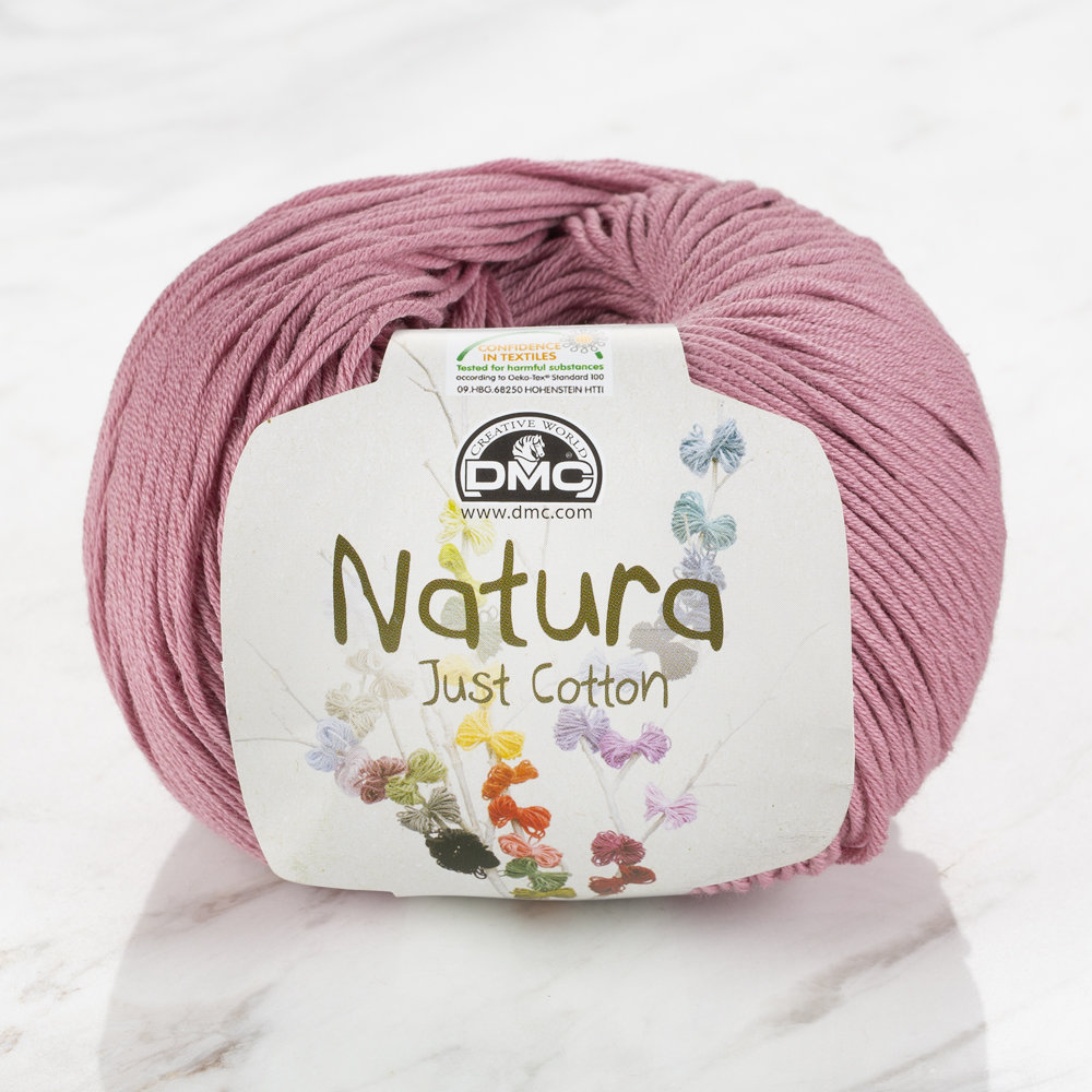 DMC Natura Just Cotton Knitting Yarn, Dusty Rose N07 Hobiumyarns