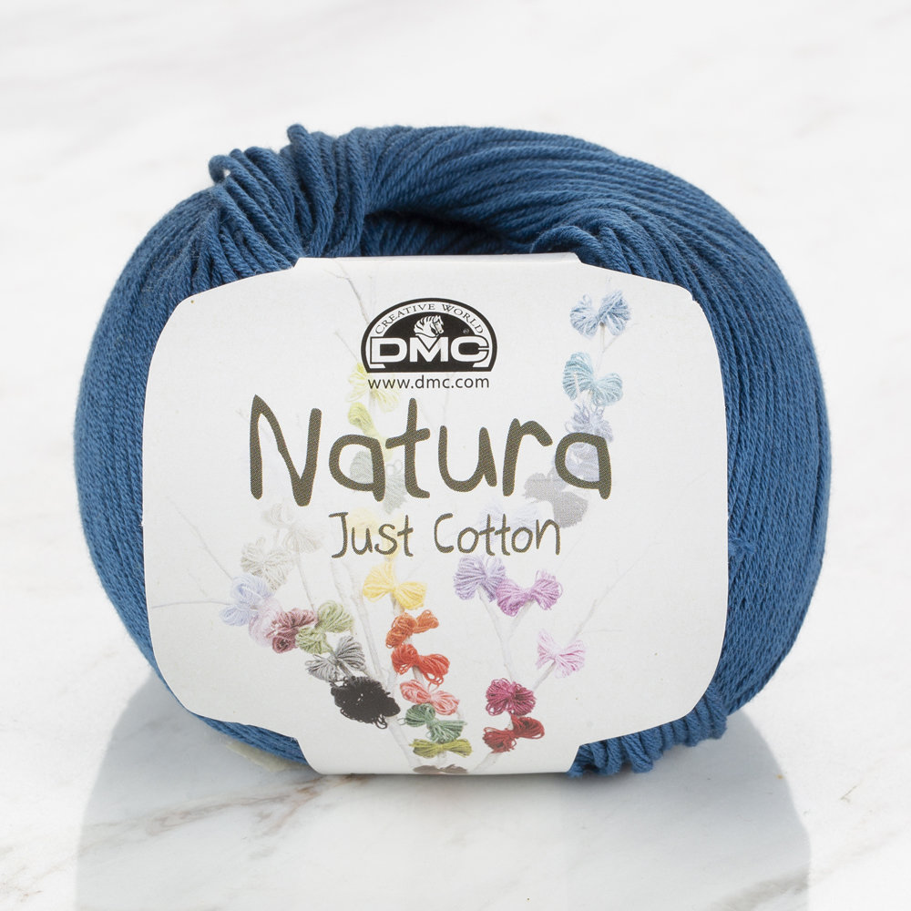 DMC Natura Just Cotton Knitting Yarn, Dark Blue N27 Hobiumyarns