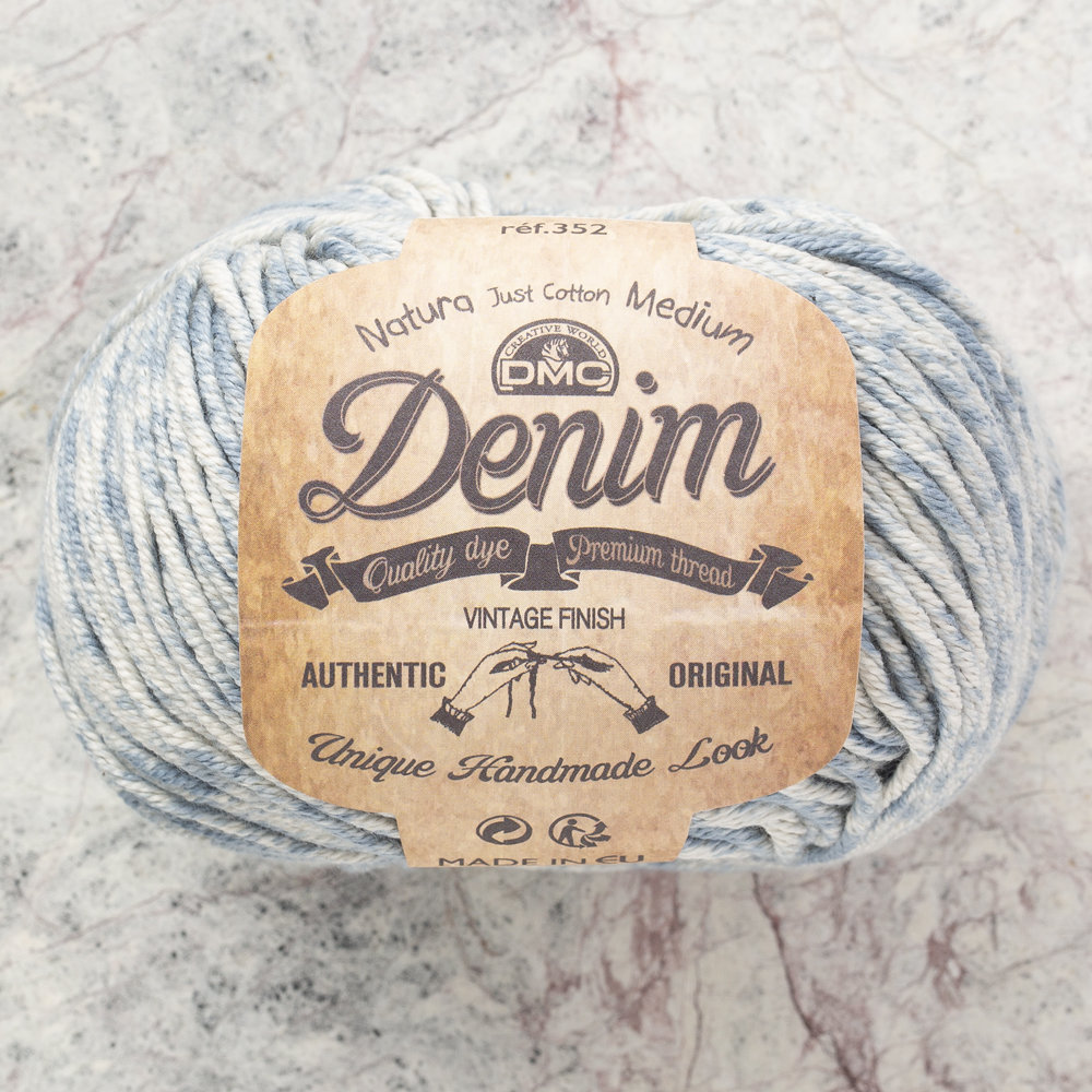 DMC Natura Denim Yarn, Used Blue 137 Hobiumyarns