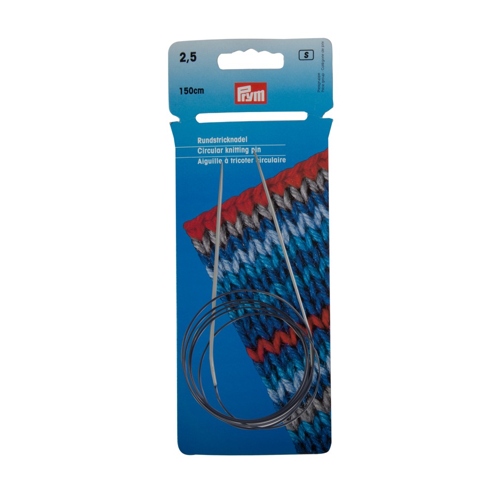 PRYM 2.5 mm 100 cm Aluminium Circular Knitting Needle