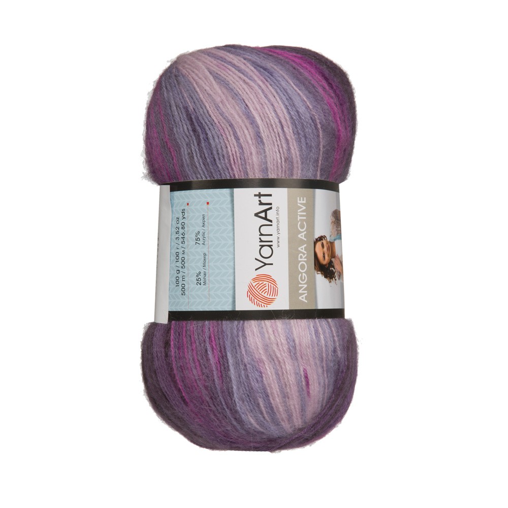 YarnArt Angora Active Knitting Yarn, Variegated 847 Hobiumyarns