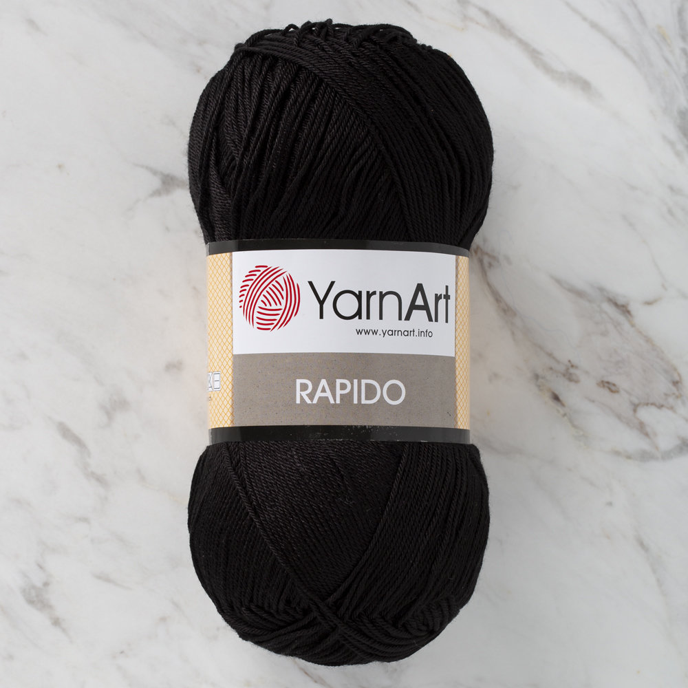 Yarnart Rapido Knitting Yarn Black 670 Hobiumyarns