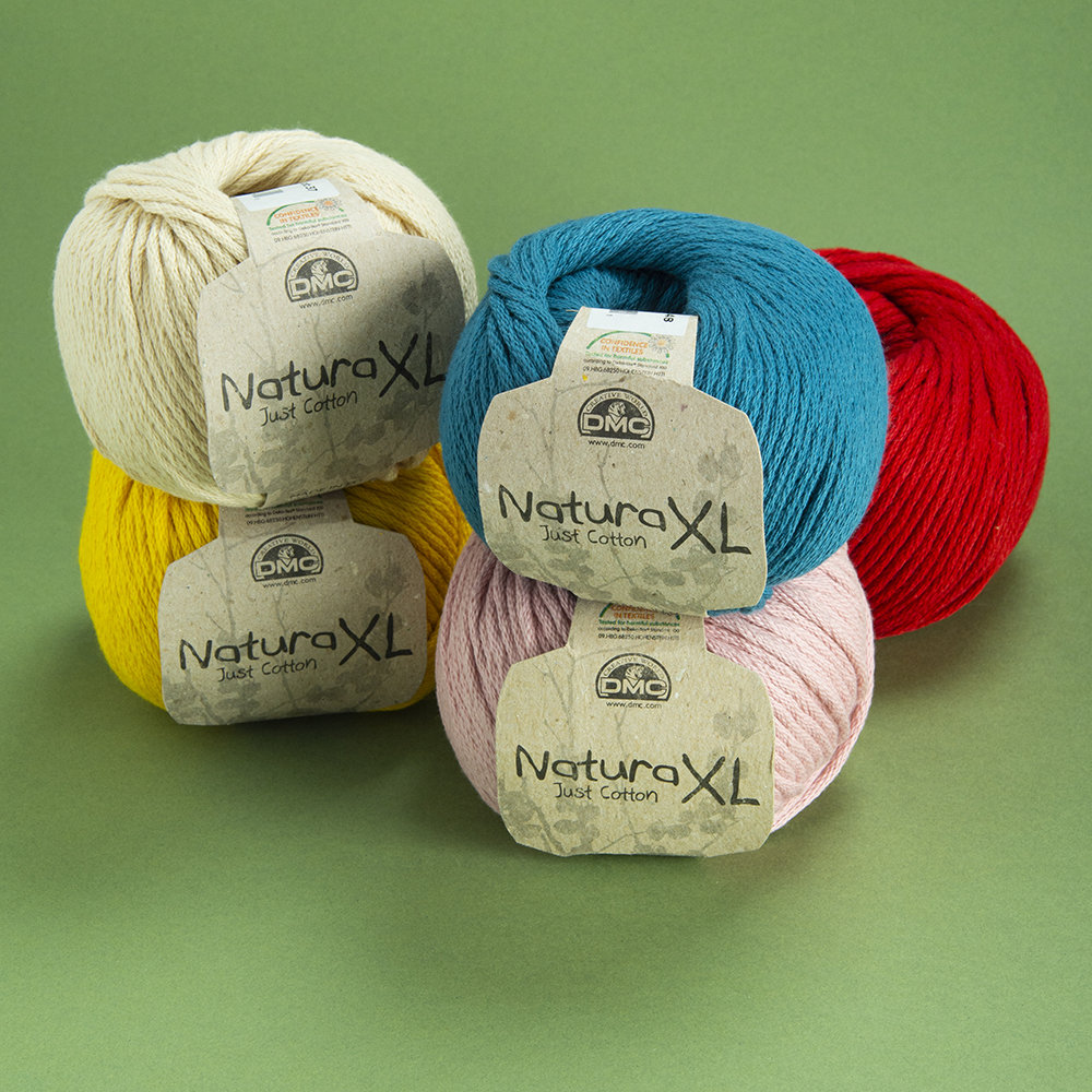 DMC Natura Just Cotton XL Yarn, Red 5 Hobiumyarns