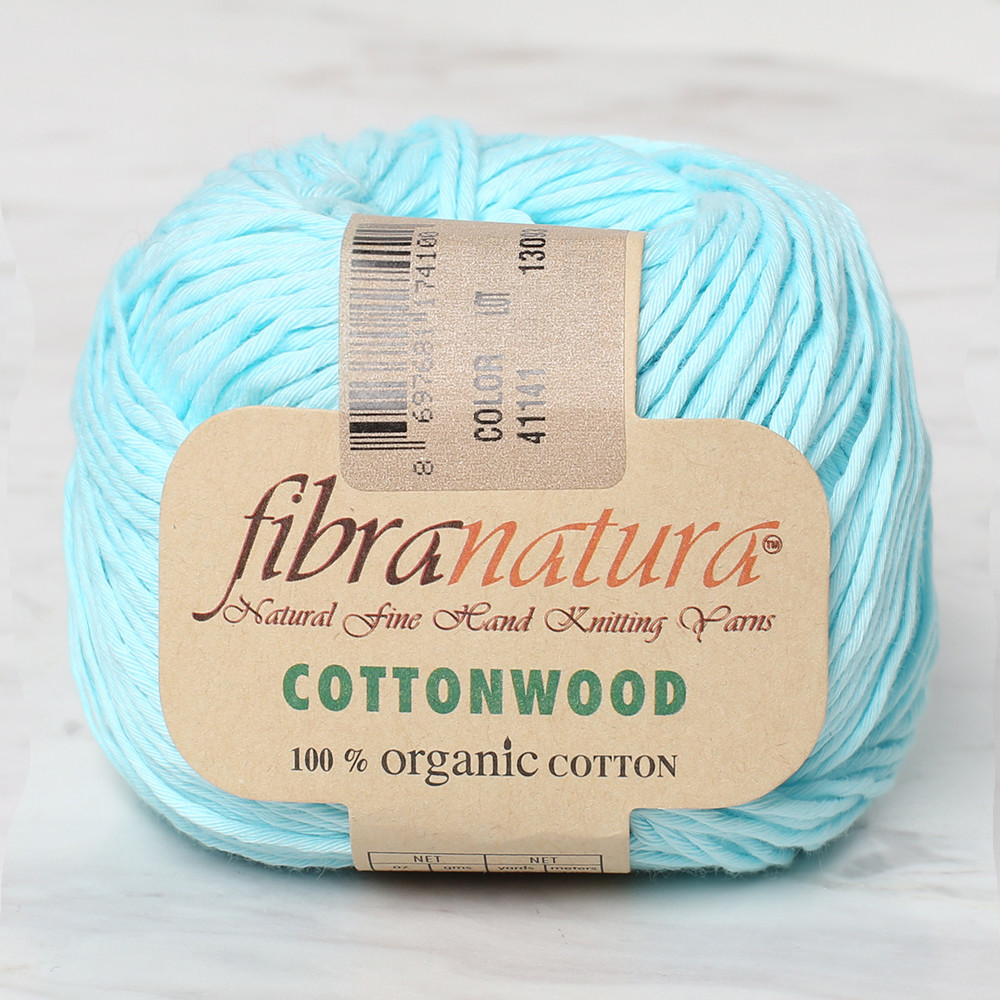Fibra Natura Cottonwood Yarn, Cyan - 41141 - Hobiumyarns